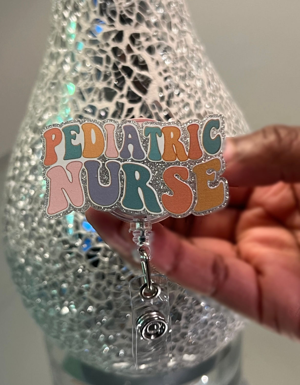 Multicolor Pediatric Nurse Badge 