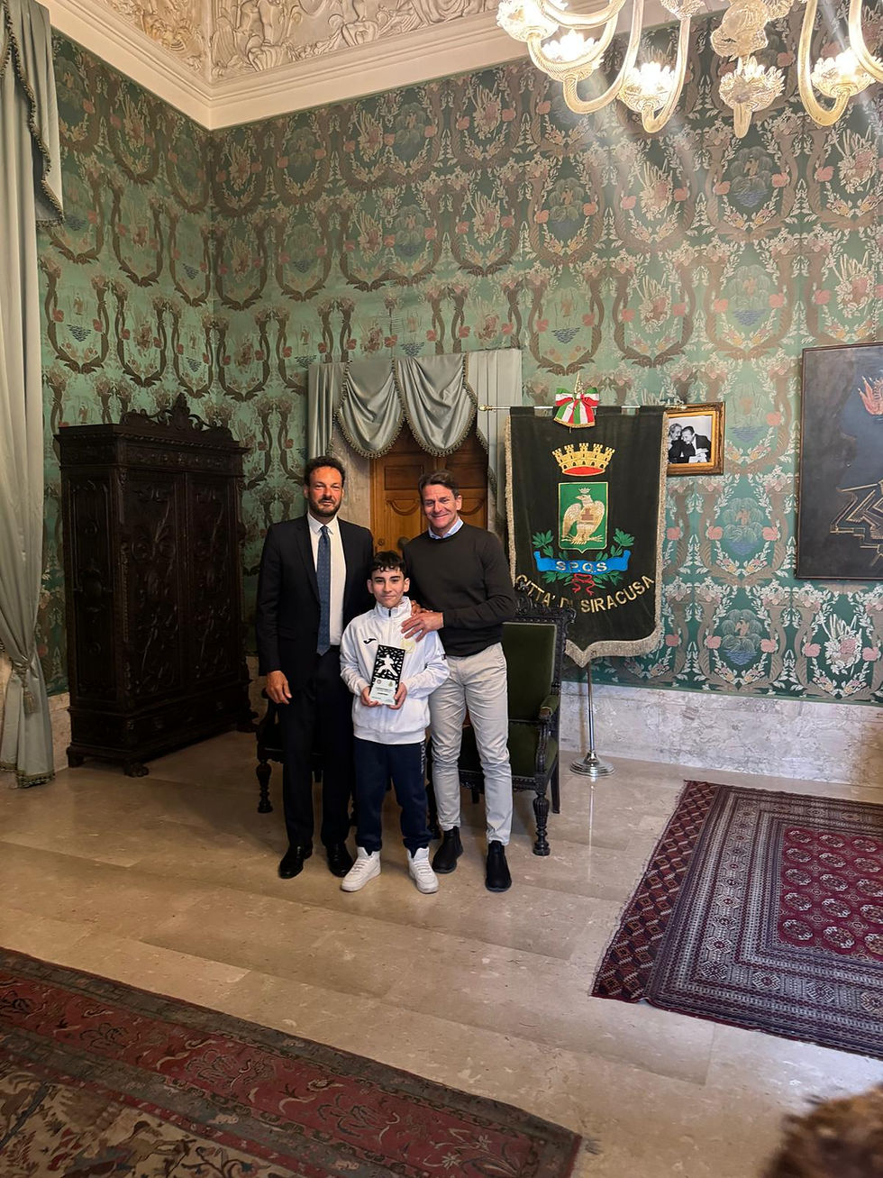 Dynamic Karate Club premiata dal Sindaco di Siracusa Francesco Italia
