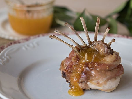 CONIGLIO CON MARMELLATA DI ARANCE E ZENZERO BIO