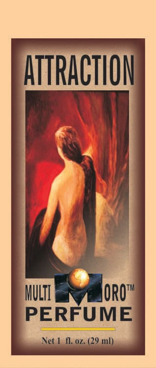 Attraction Multi Oro Perfume: painting of a woman, 1 fl oz (29 ml)