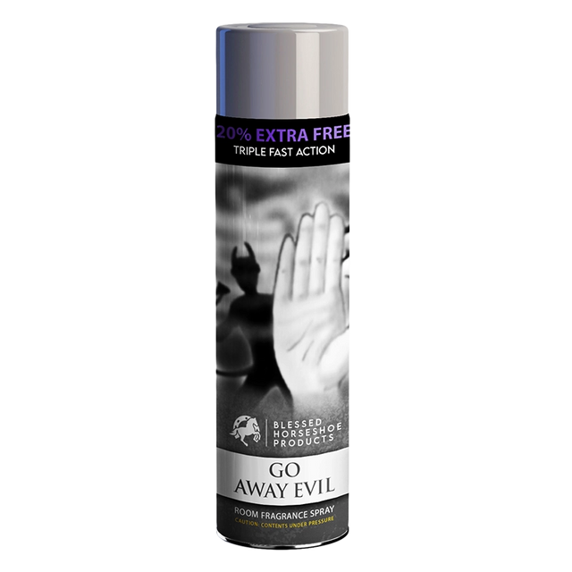 Go Away Evil Room Fragrance Spray, 20% extra free, triple fast action, Blessed Horseshoe Products