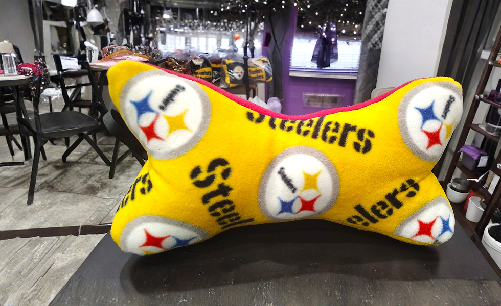Pittsburgh Steelers soft fleece material, neck cushion pillow