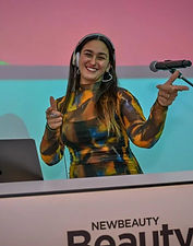 DJ LRocktheParty performing behind the decks — bringing energy, elegance, and modern beats to a California wedding dance floor.