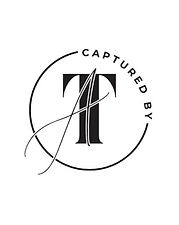 Captured by Angela Tayler logo — Los Angeles wedding photographer.