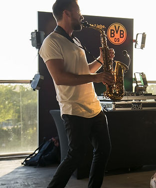 Live Saxophon von Live Event Music bei einem Sponsorenevent von Borussia Dortmund