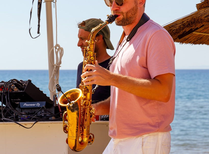 DJ Frank Wagner und Sax von Live Event Music