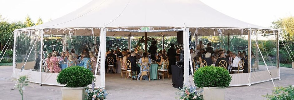 Wedding setting planned by Willa Via Wedding Co. in Northern California