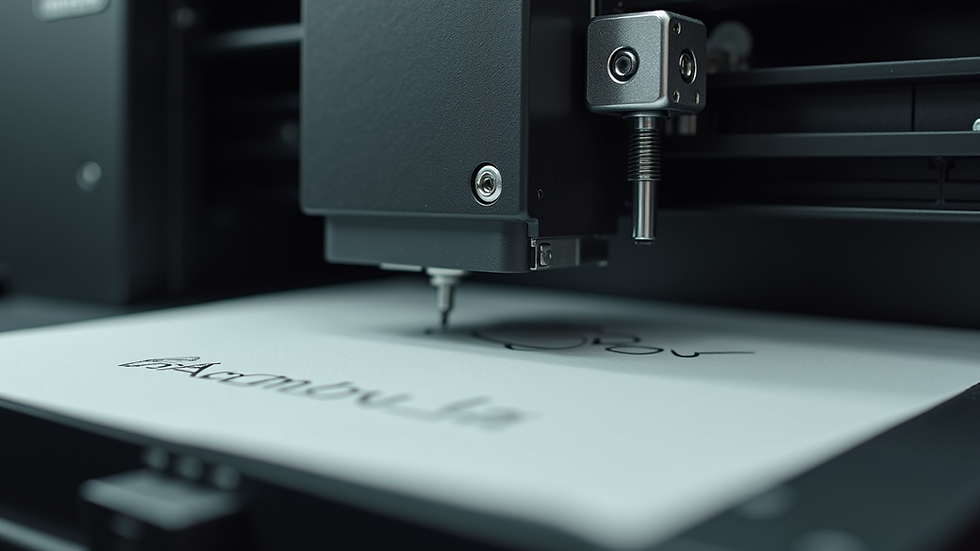 Close-up view of Bambu Lab Carbon Printer's print head and motion system