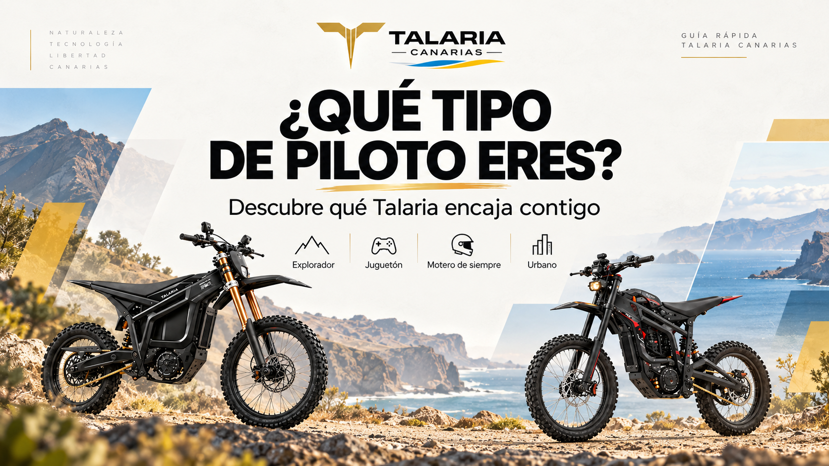 Talaria Komodo y Sting Pro en Canarias - qué tipo de piloto eres