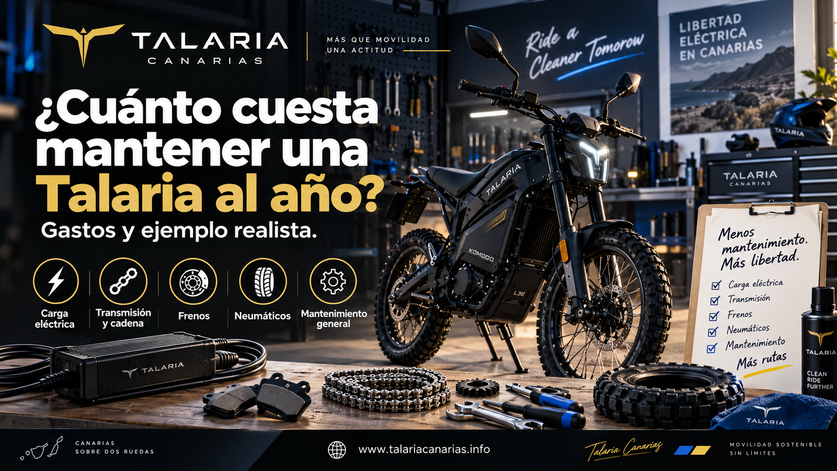 ¿Cuánto cuesta mantener una Talaria al año?