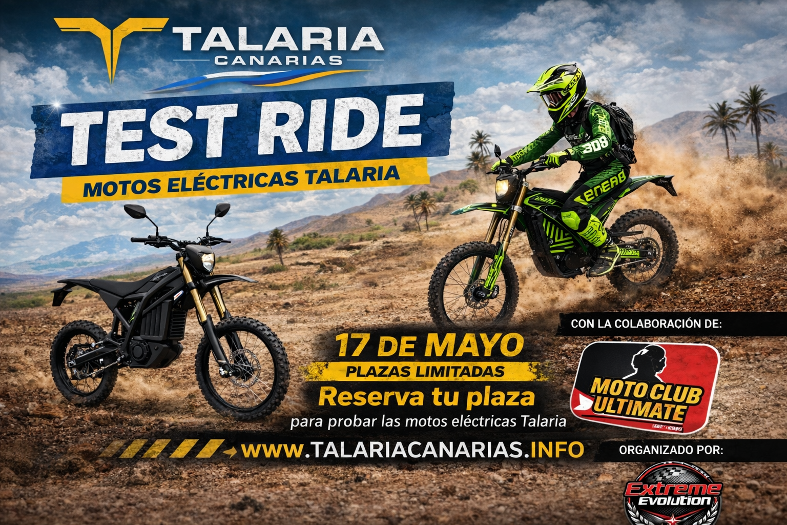 Talaria Test Ride · 17 de mayo de 2026 · Talaria Canarias