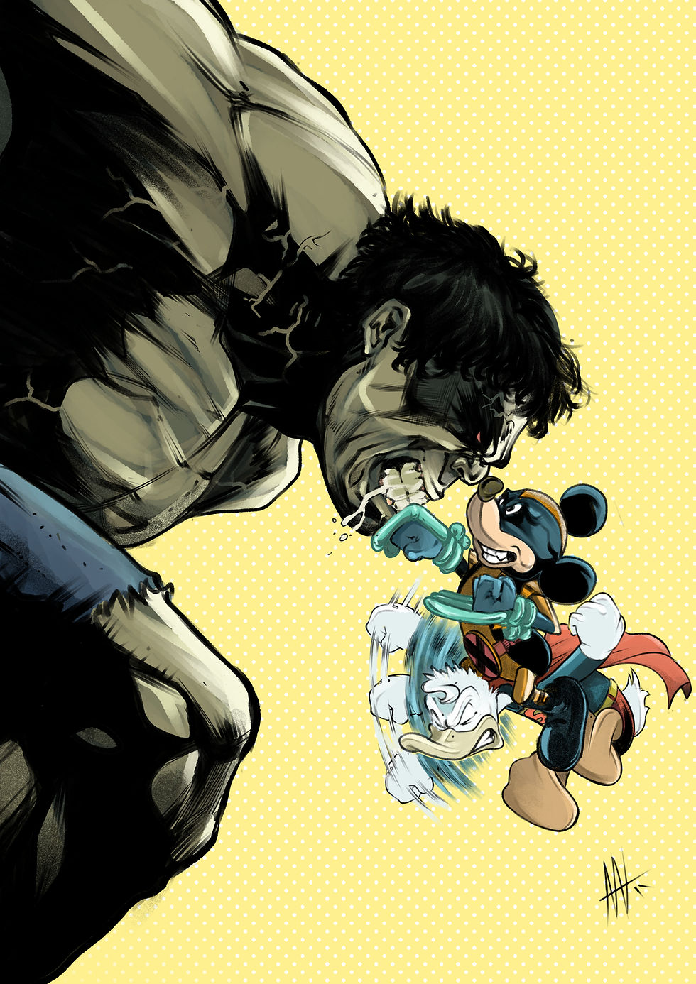 mickey vs hulk cor