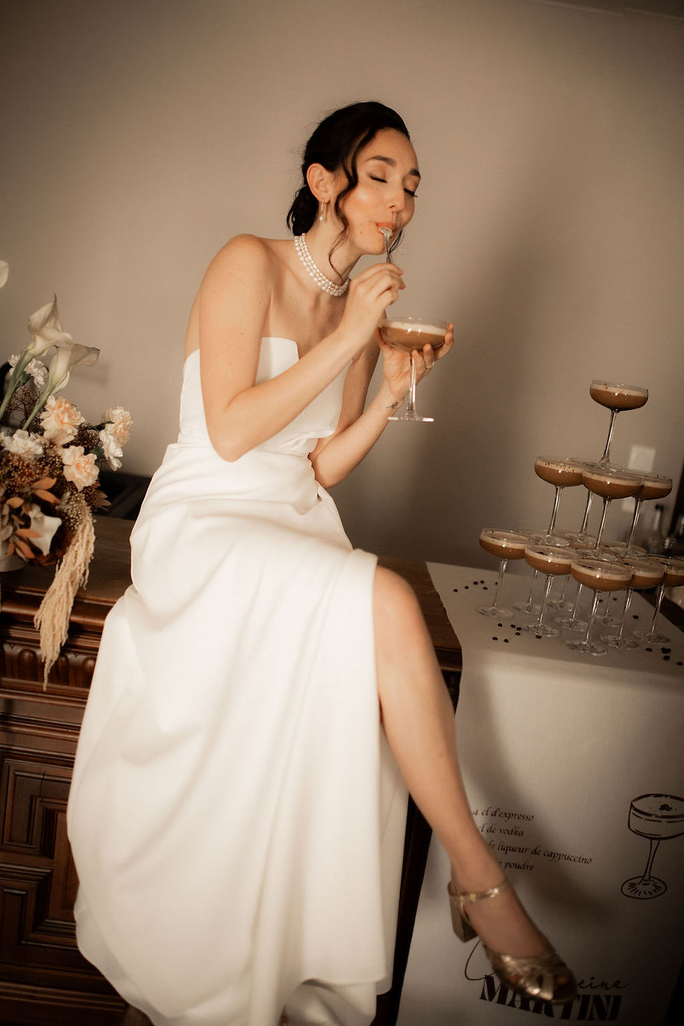 Miniature : boucles oreilles créole ovale perles de culture mariage chic