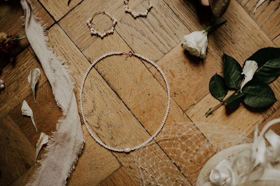 Thumbnail: Collier mariage en perles de culture