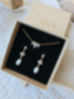 Boucles d'oreilles zircon et perles de culture - bridgerton / Mariage