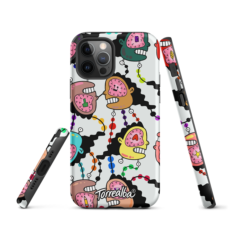 Thumbnail: LIGHT BRAINSTORM - Tough Case for iPhone®