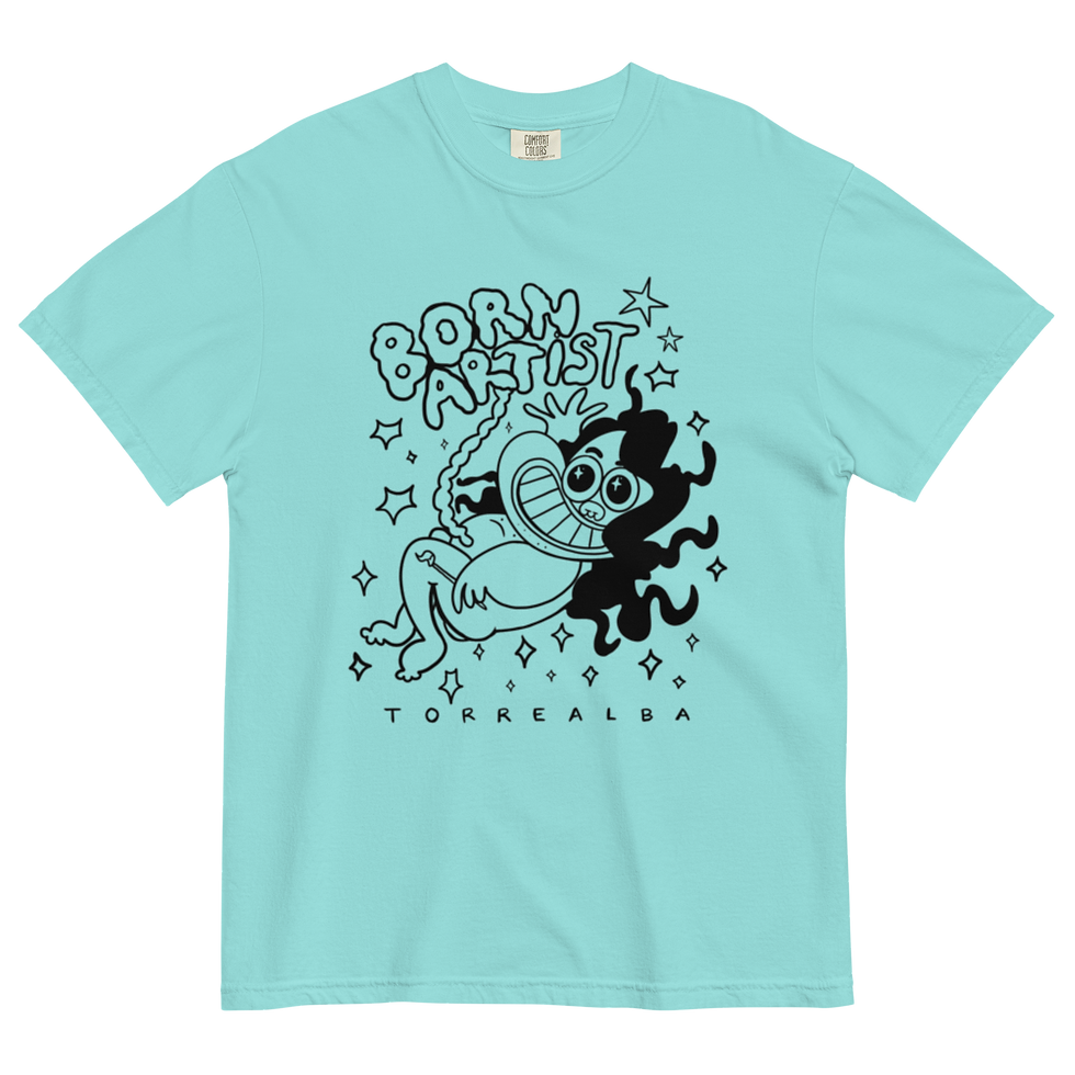 Miniatura: BORN ARTIST - Light Color Unisex T-shirt