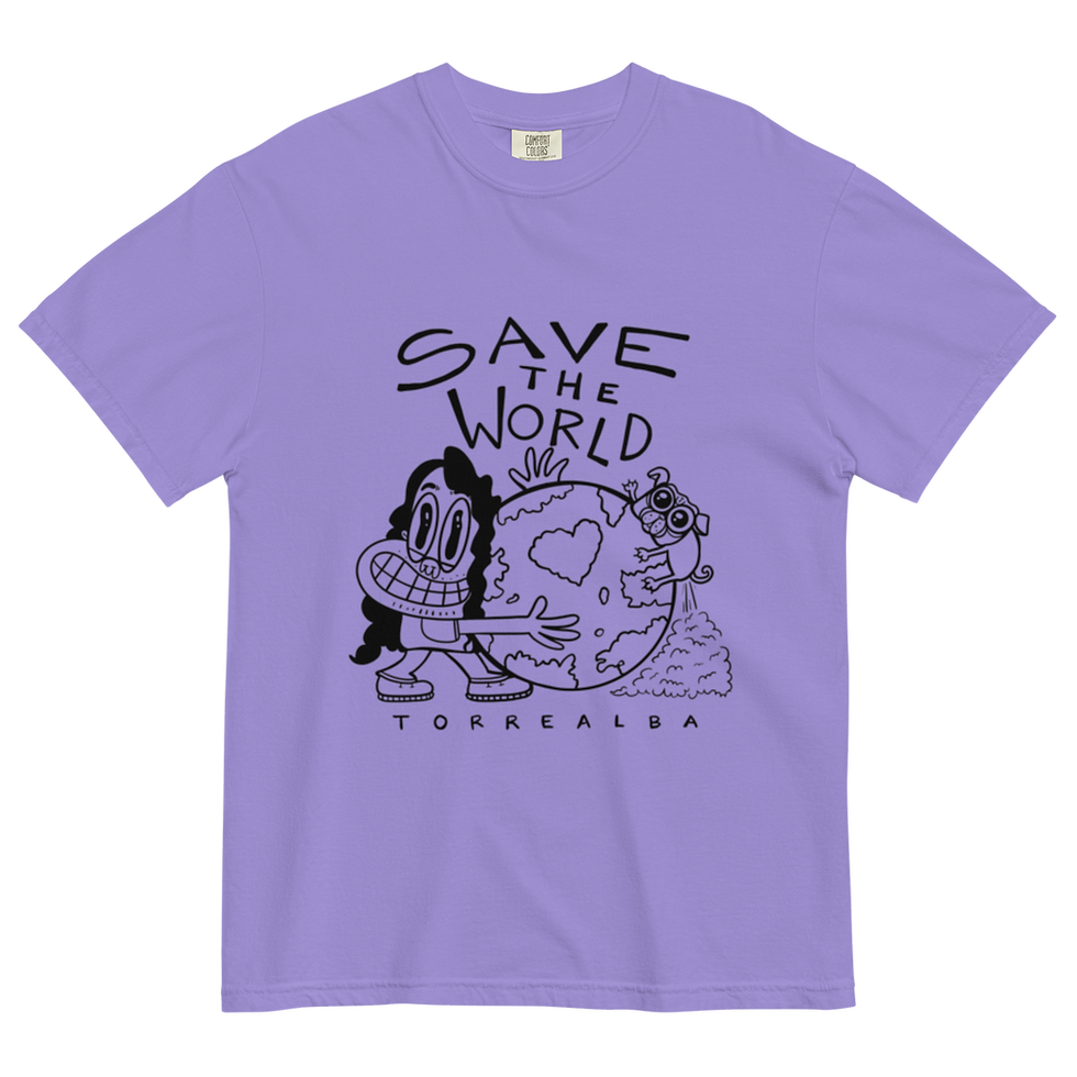 Thumbnail: SAVE THE WORLD - Light Color Unisex T-shirt