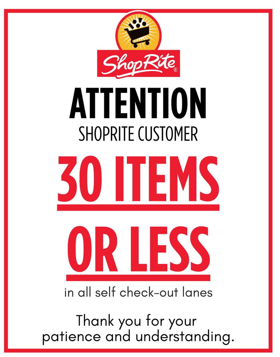 Self Checkout Signage