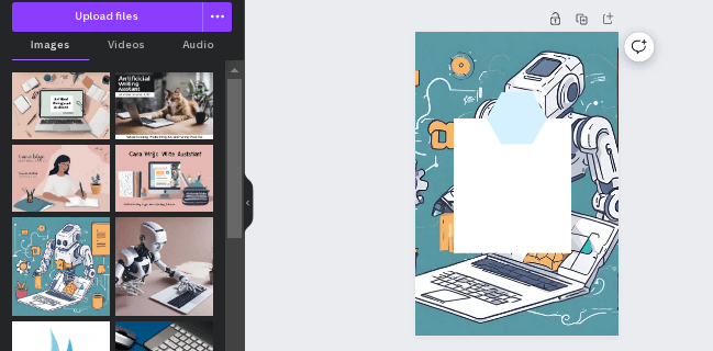 uploading background image