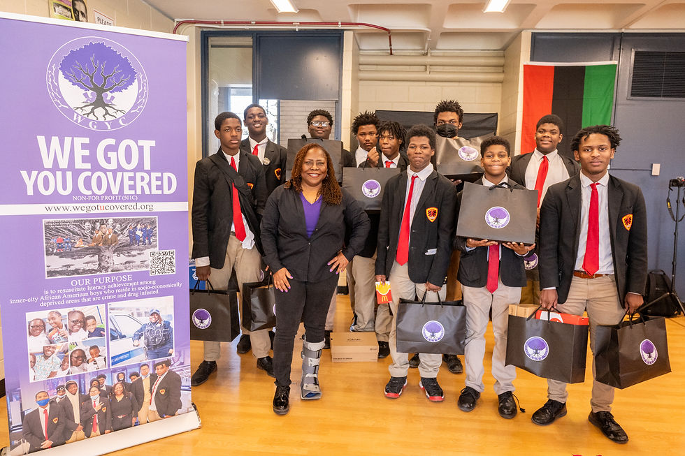 WGYC and Urban Prep Holiday event 2023 ©Amy Boyle Photography
