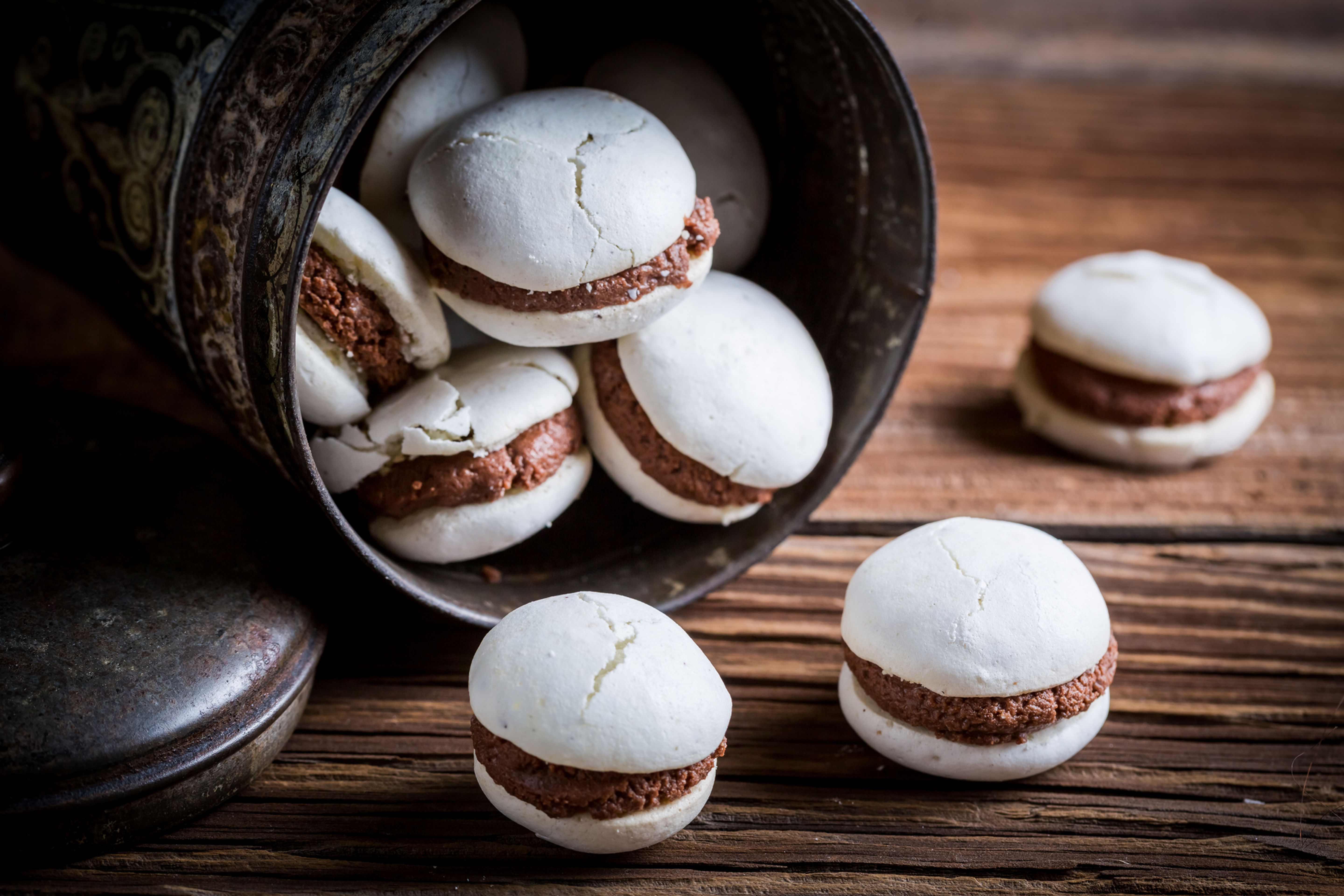 巧克力椰子马卡龙