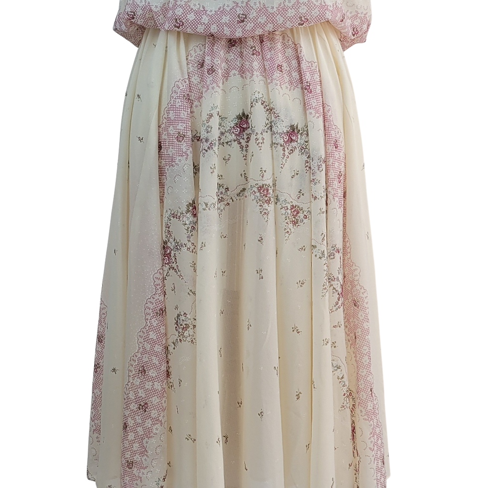 Thumbnail: 1970's Dress and Bolero Set