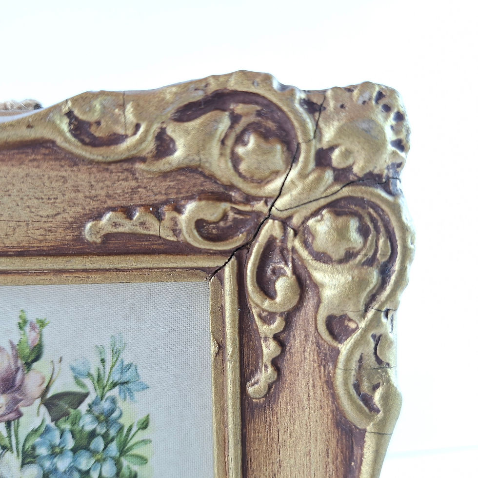 Thumbnail: Vintage Italian Florentine Flower Silk Print