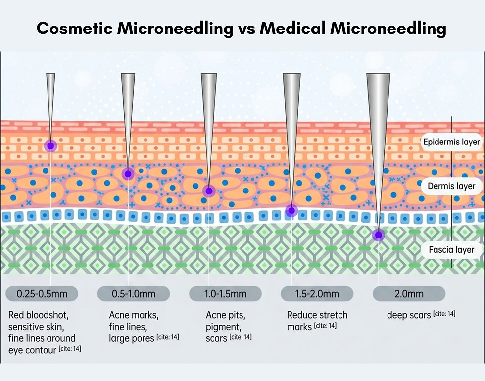 Scar Microneedling Depths Maynard MA