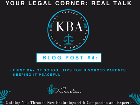 First Day of School Tips for Divorced Parents: Keeping It Peaceful: