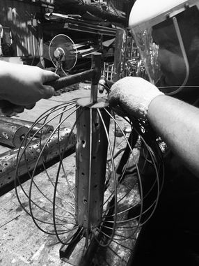 鋼雕創作-澎湖燈光節風動球作品