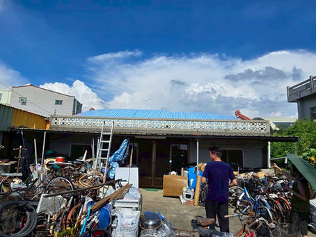 老厝石棉瓦屋頂破損翻修