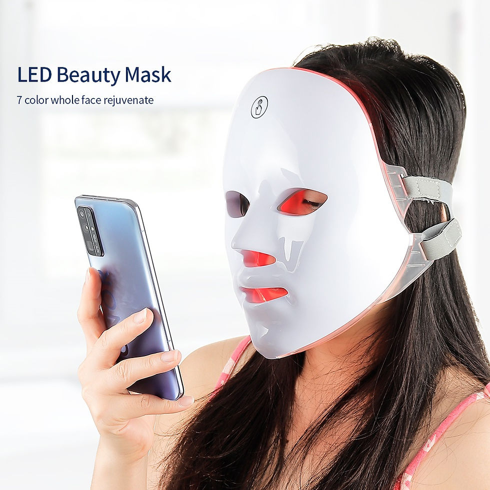 Thumbnail: Wireless 7 Colors LED Face Beauty Machine Photon Facial Neck Skin Tighten Rejuve