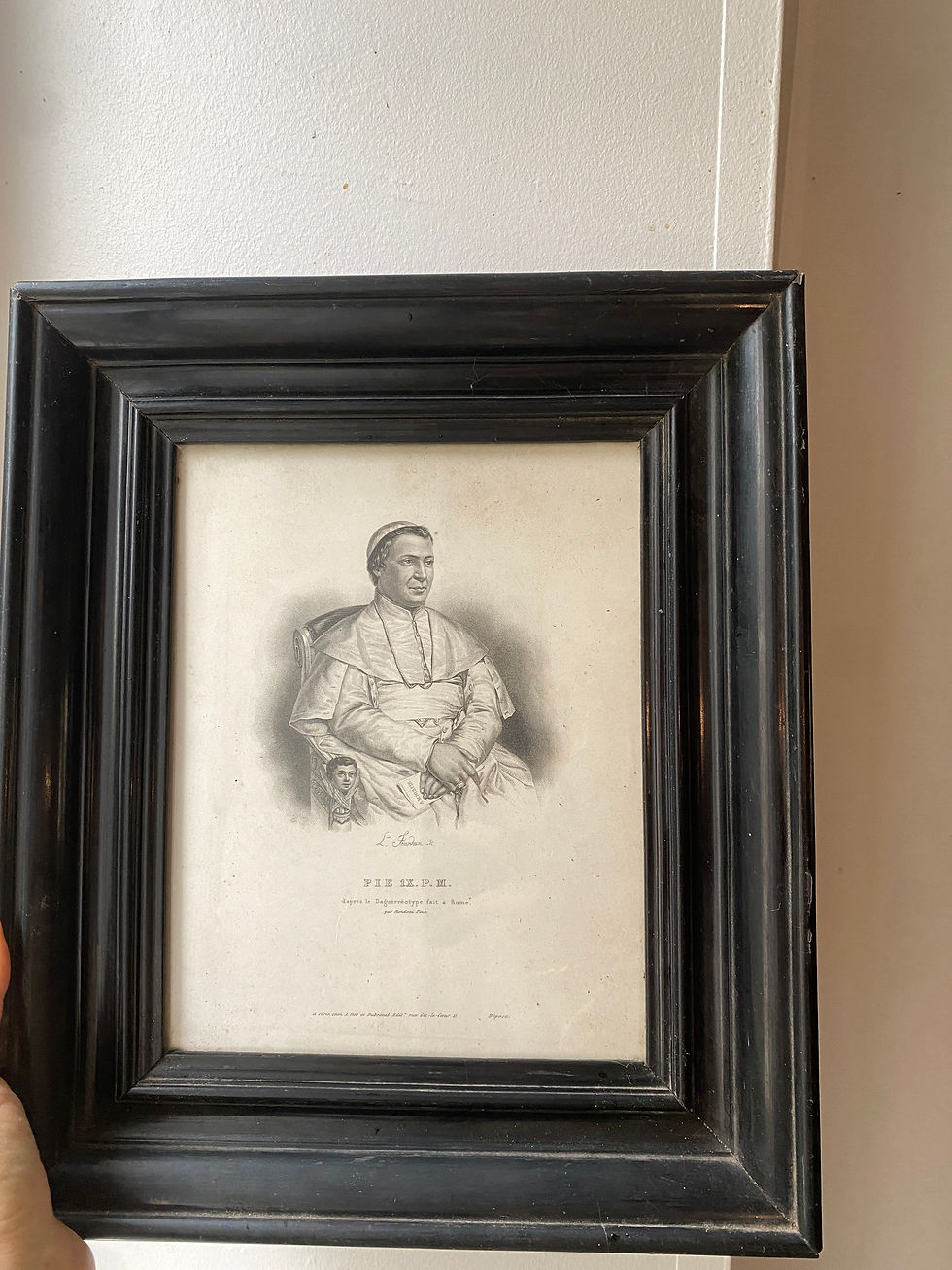 Thumbnail: Gravure ancienne d'un pape