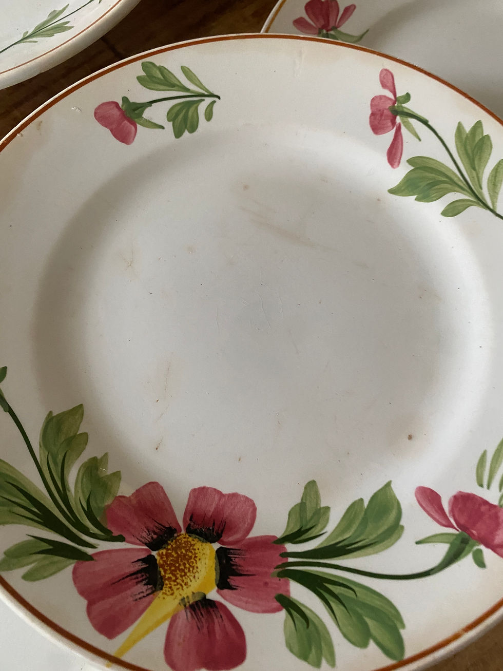 Thumbnail: 6 assiettes fleuries