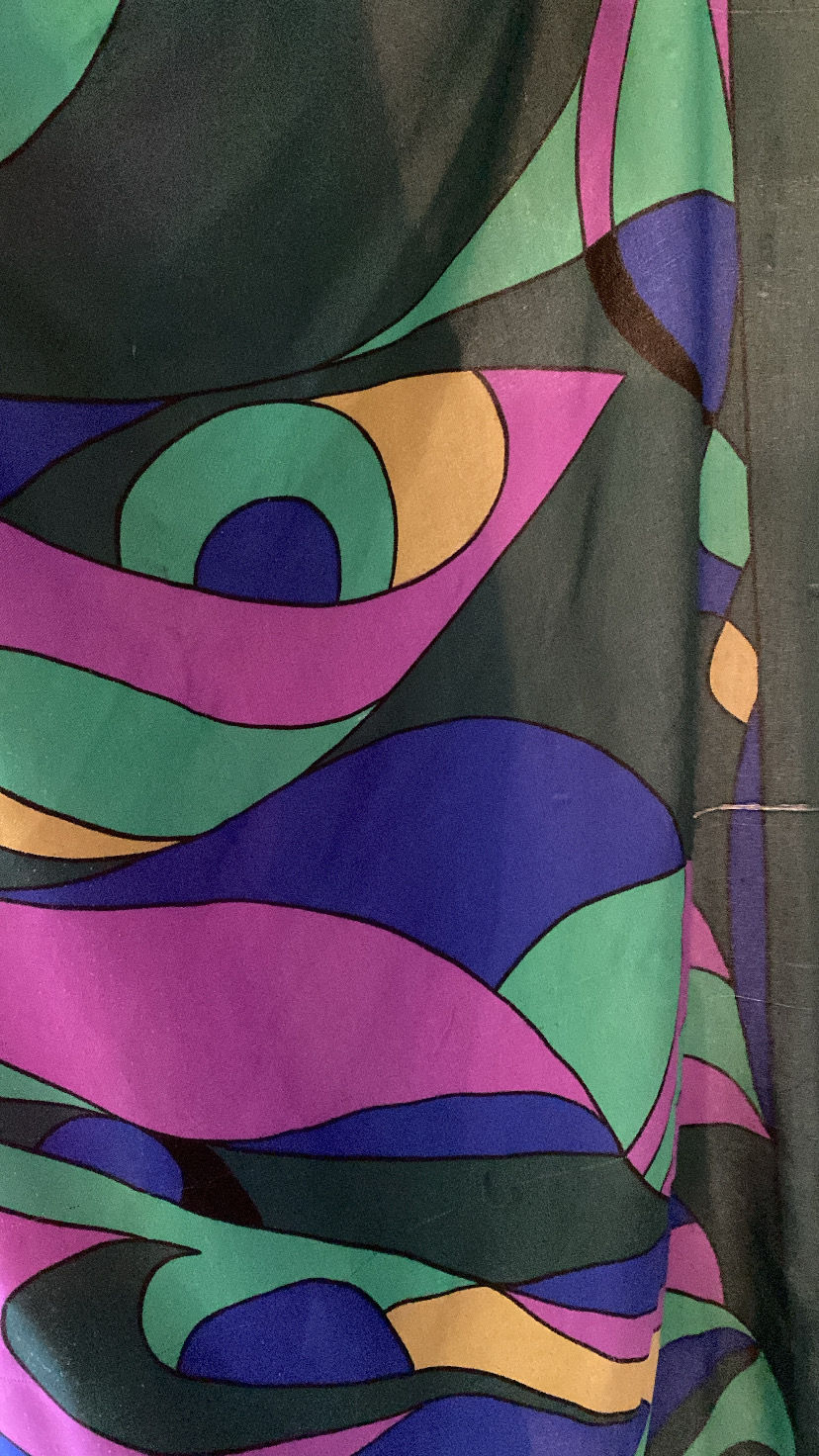 Thumbnail: Foulard vert et mauve