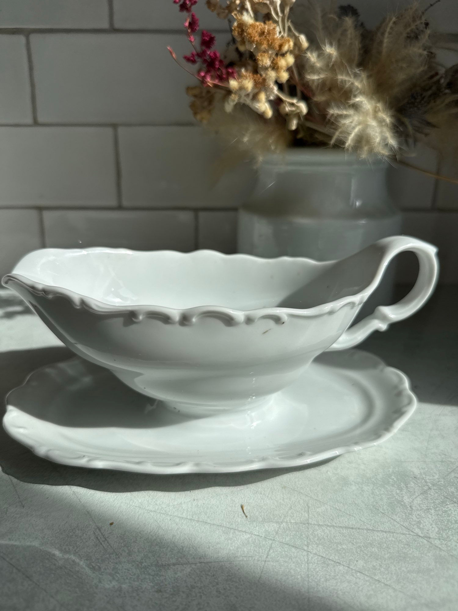 Saucière porcelaine