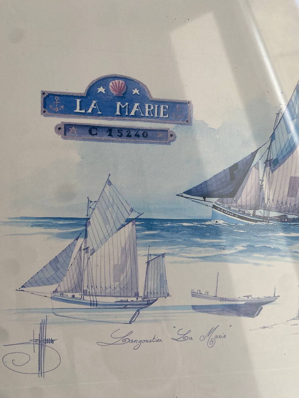 Miniature : Paire de cadres bateaux
