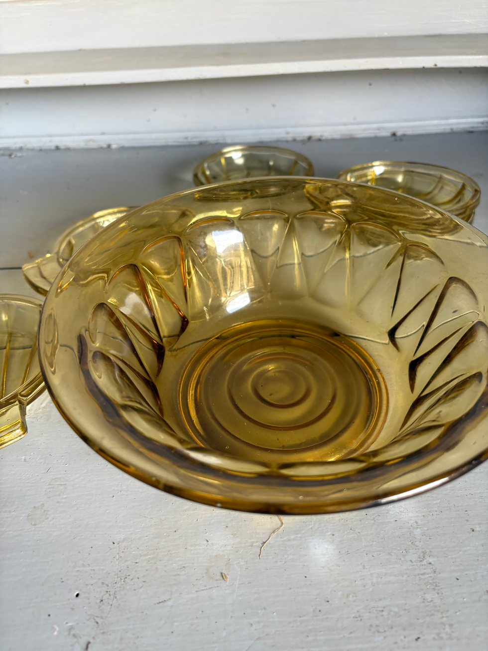 Miniature : Saladier verre jaune