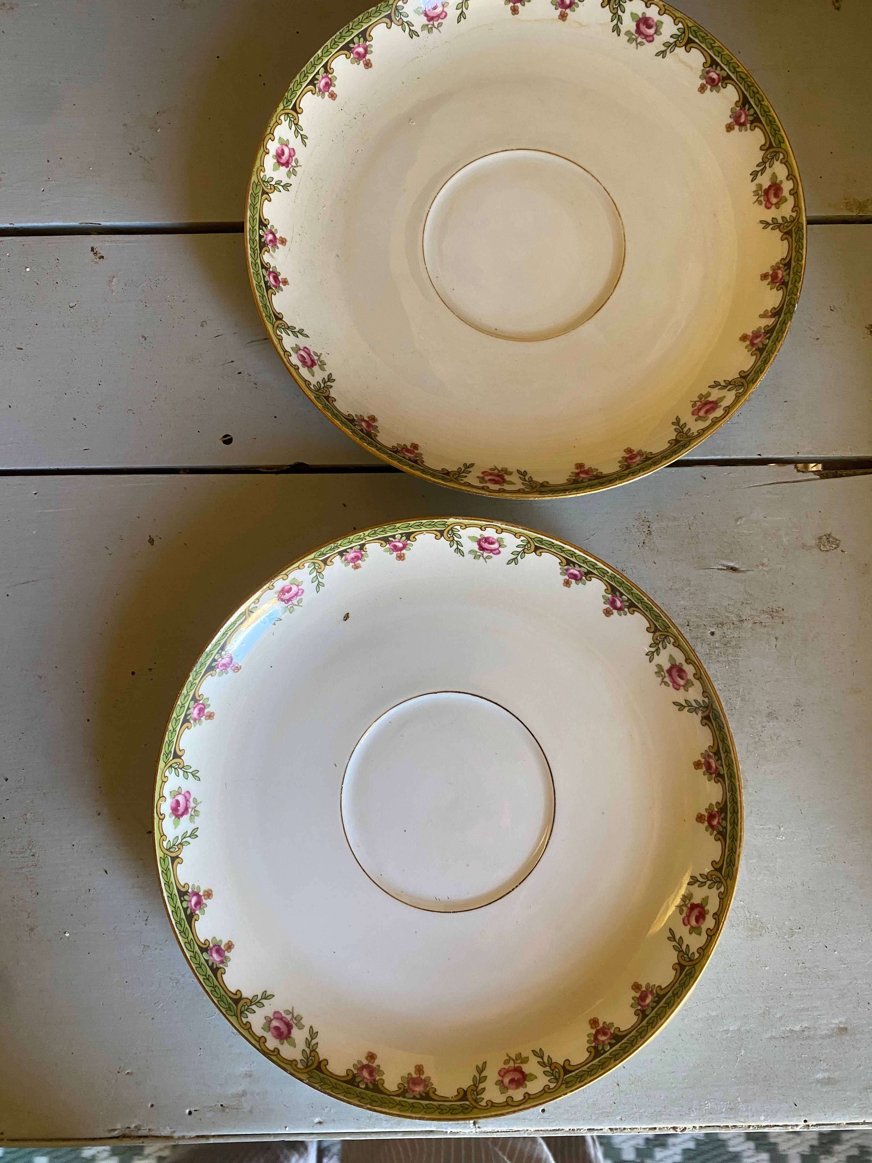 Paire assiettes à dessert