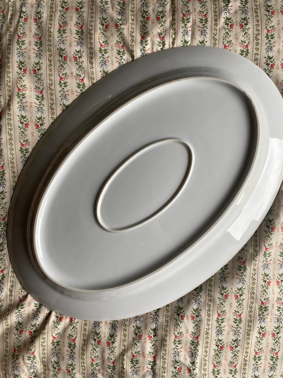 Miniature : 3 plats ovales en porcelaine
