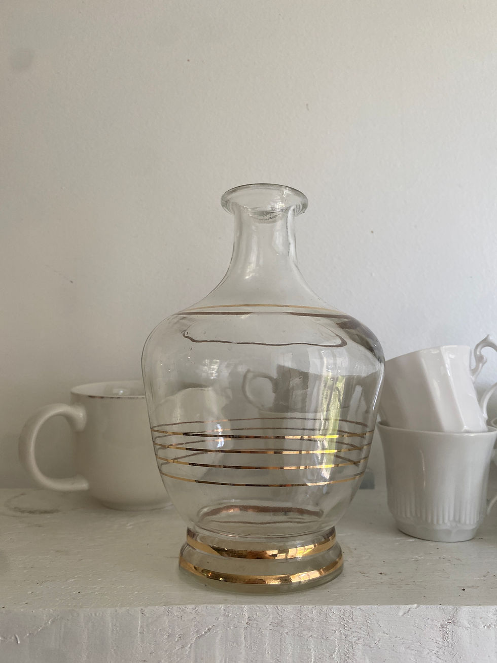 Bouteille liserés dorés