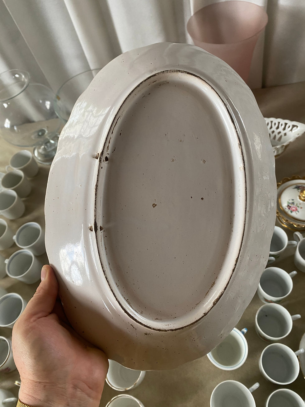 Miniature : Plat ovale fleuri