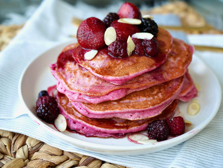 Berry Pink GF Pancakes 