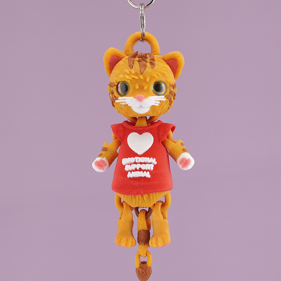 Thumbnail: Emotional Support Kitty Keychain