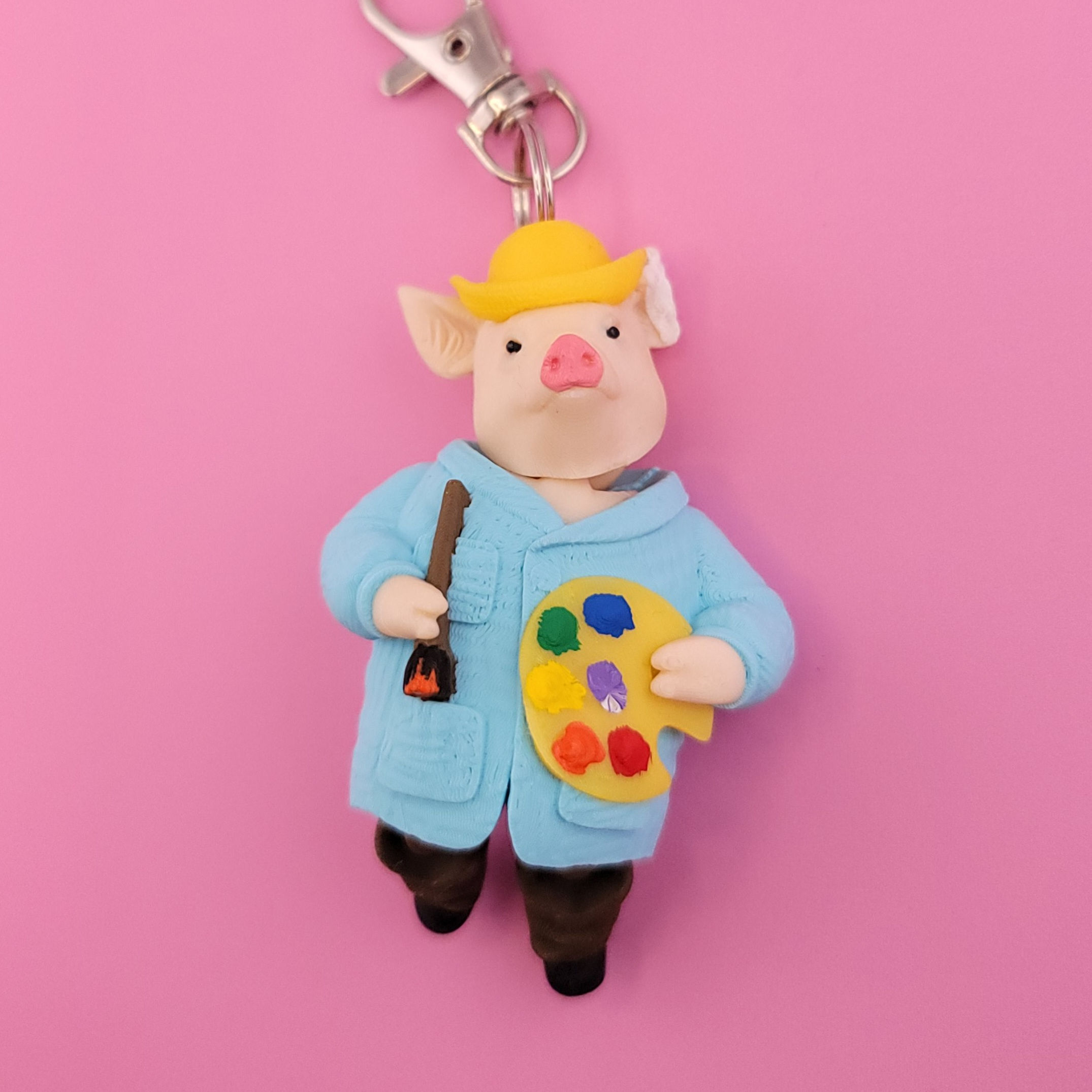 Pigcent Van Gogh Wiggly Keychain