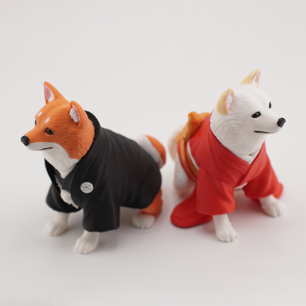 Thumbnail: Bride & Groom Shiba Cake Toppers – Dog Wedding Decor