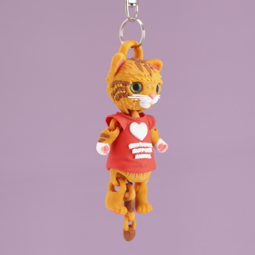 Thumbnail: Emotional Support Kitty Keychain