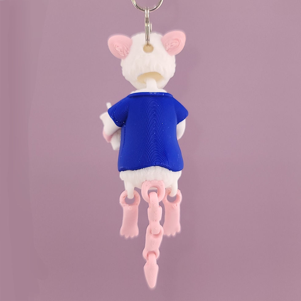 Thumbnail: NY Mets Rat Keychain Charm