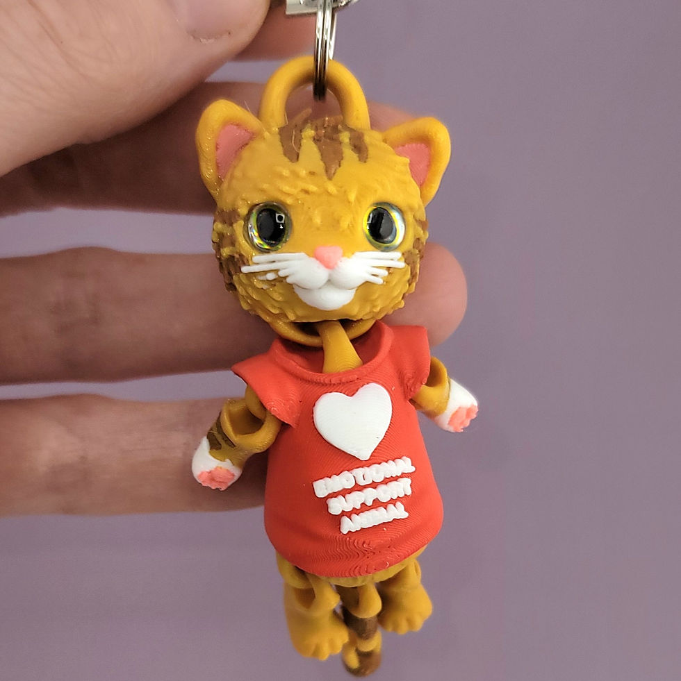 Thumbnail: Emotional Support Kitty Keychain